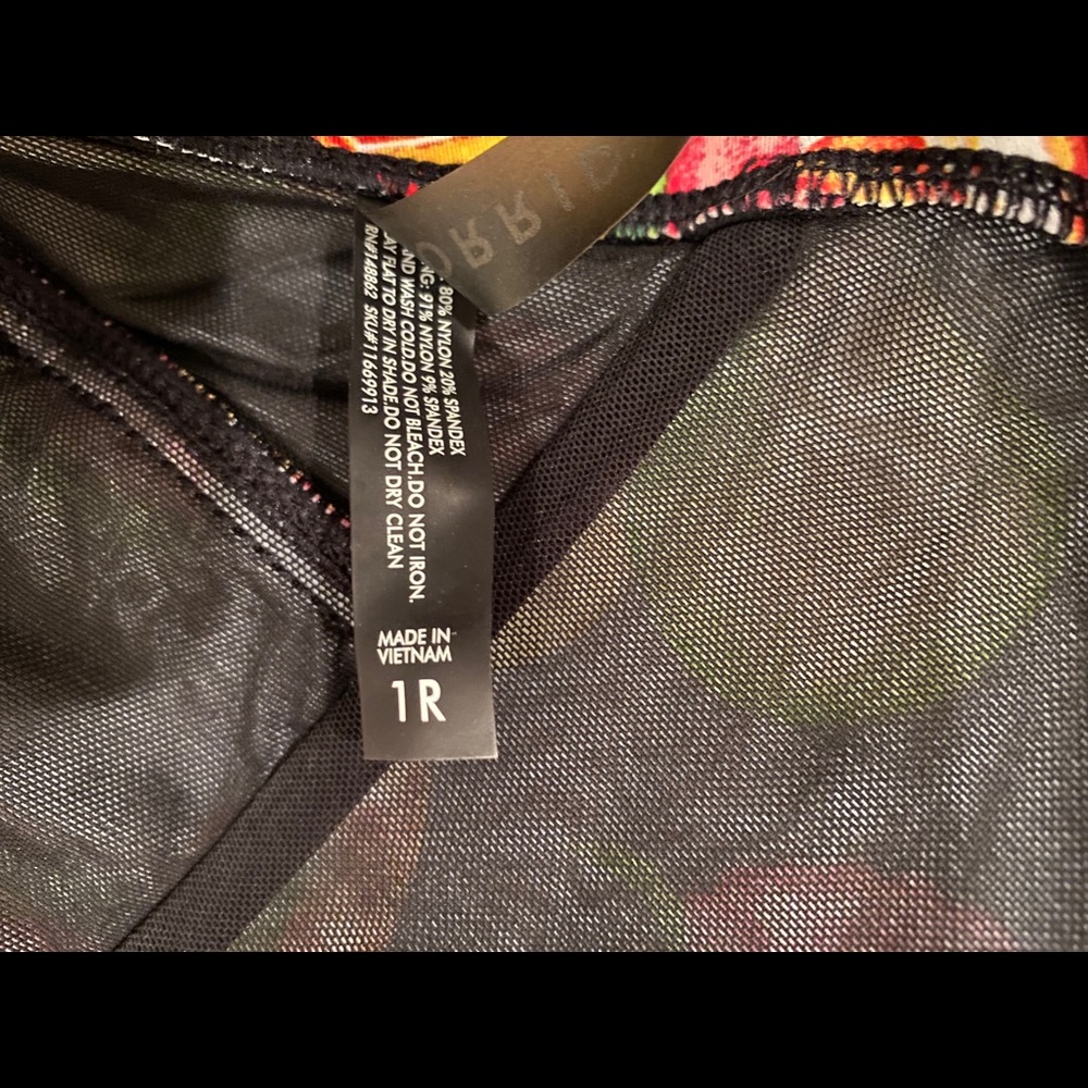Torrid Black Fruit Print Bikini Top - Picture 3 of 3